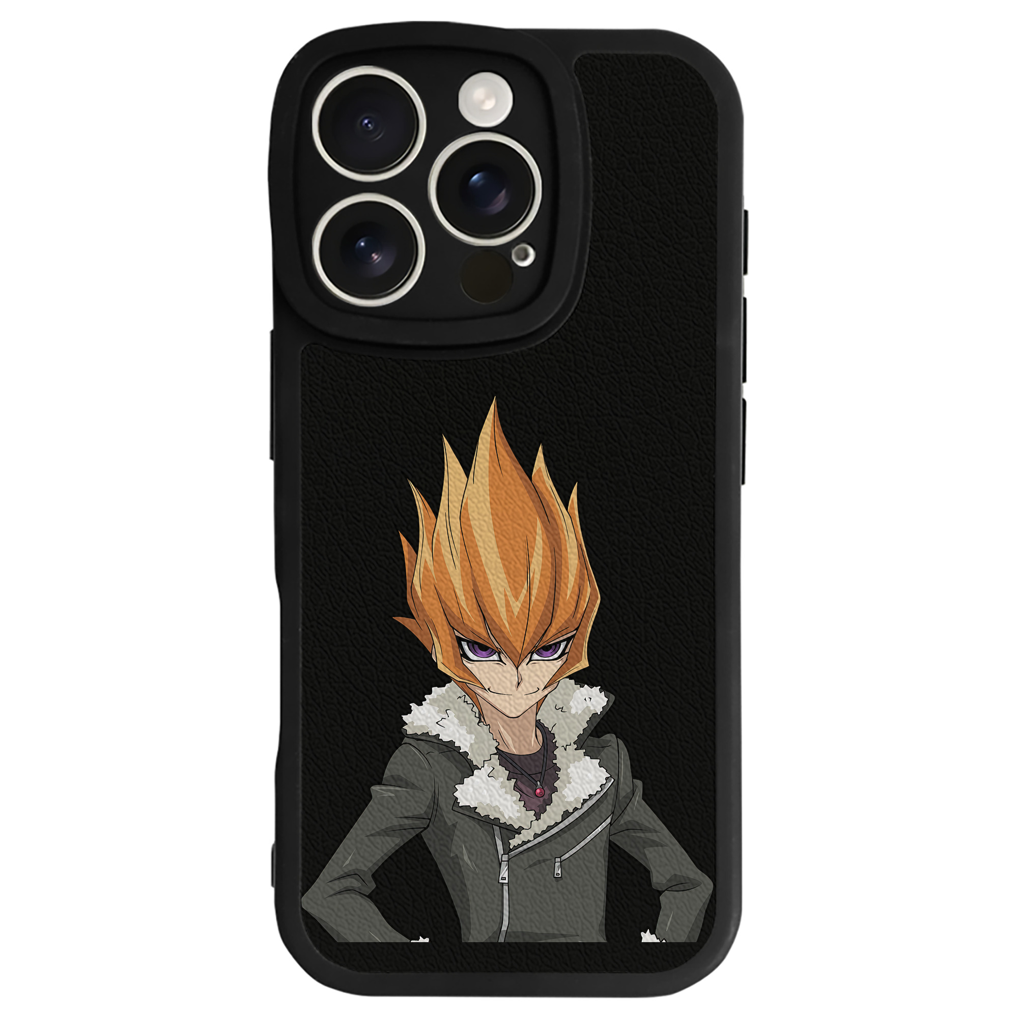 遊☆戯☆王 Yu-Gi-Oh! 【iPhone 16シリーズ対応】シリコンスマホケース（レザー調） 材質：シリコン